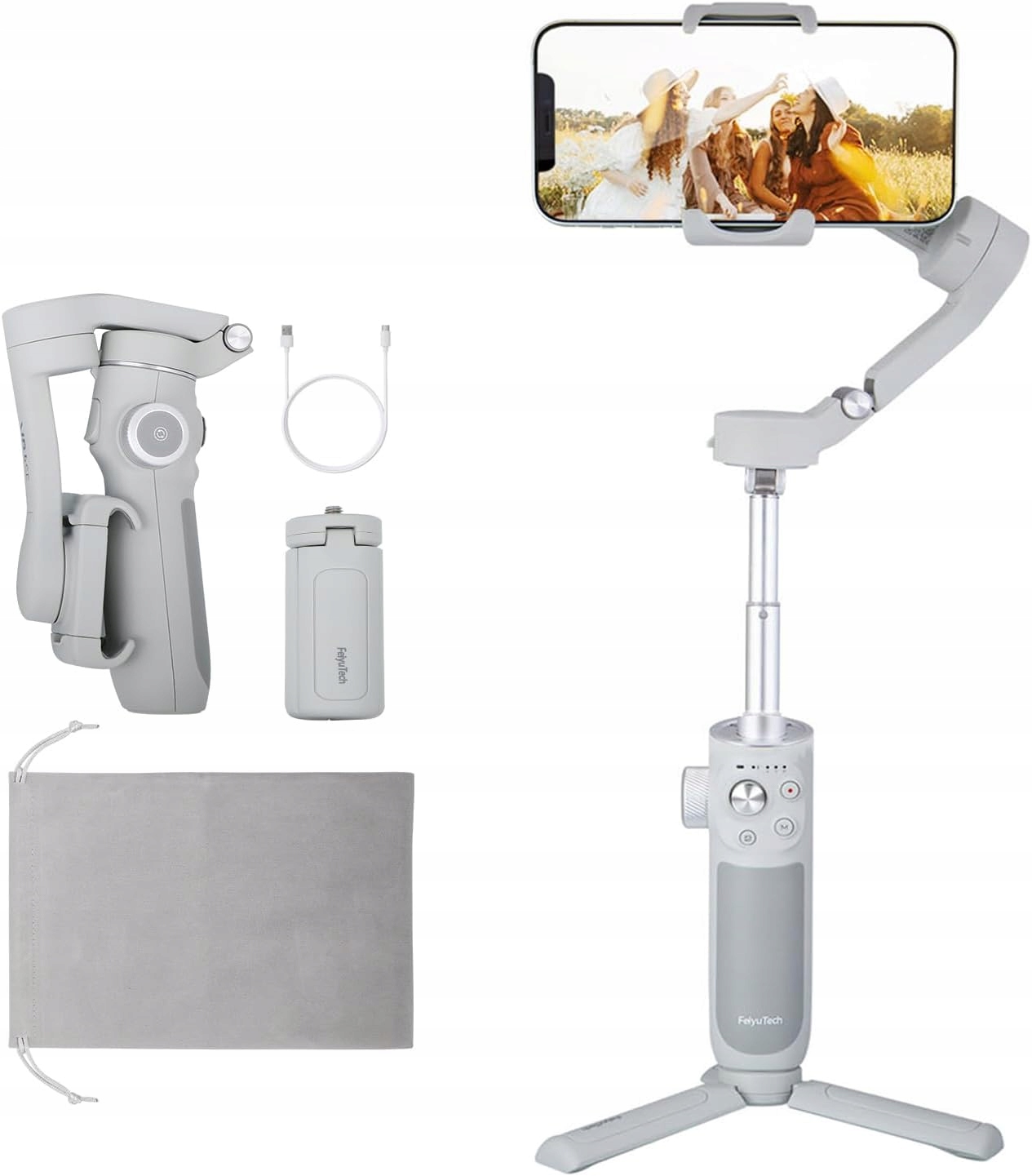 Stabilizátor gimbalu FeiyuTech Vimble 4 bílý 3-osý Ai pro chytrý telefon