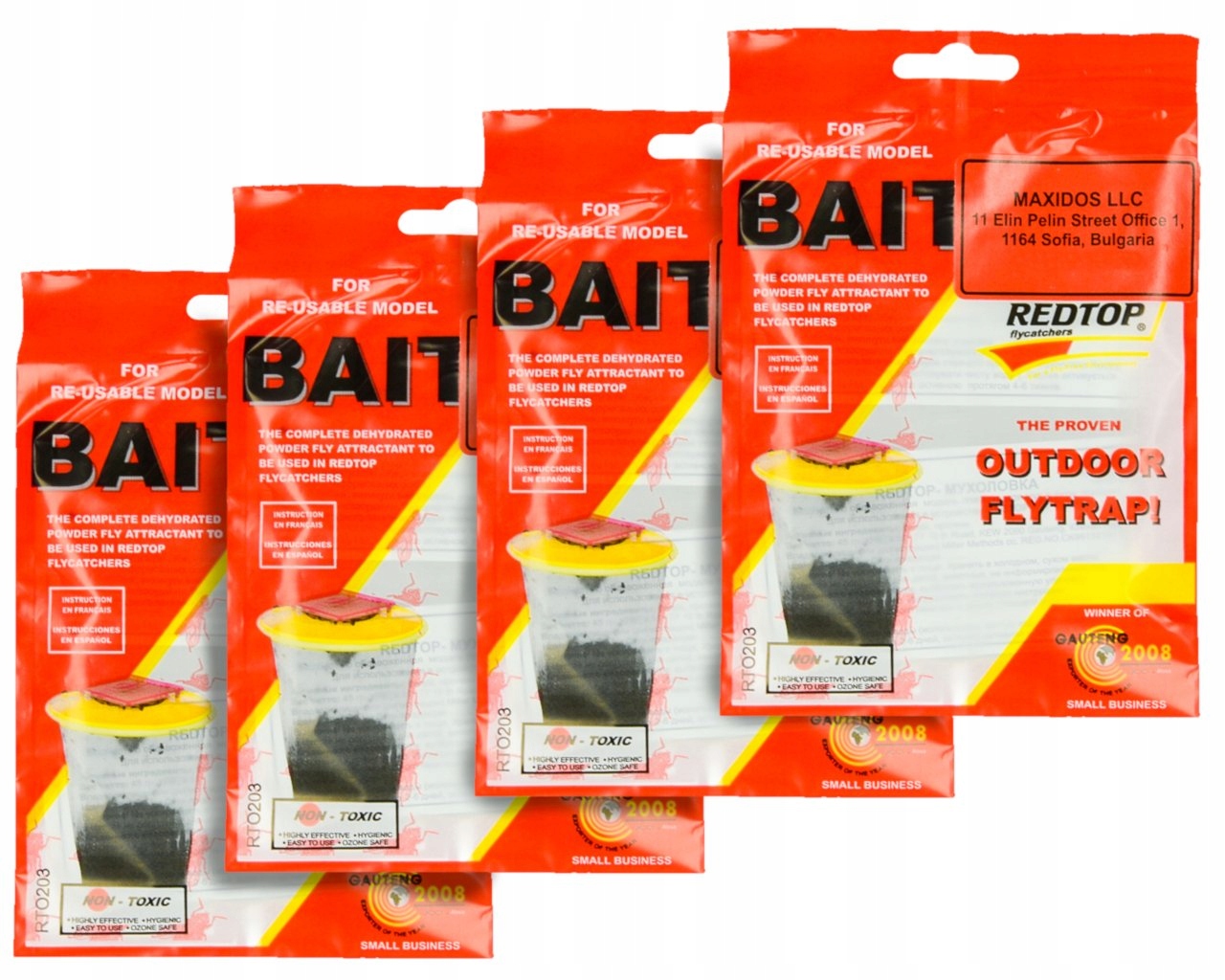 Wkład Do Pułapki Na Muchy Redtop 3L I 8L 4 Sztuki