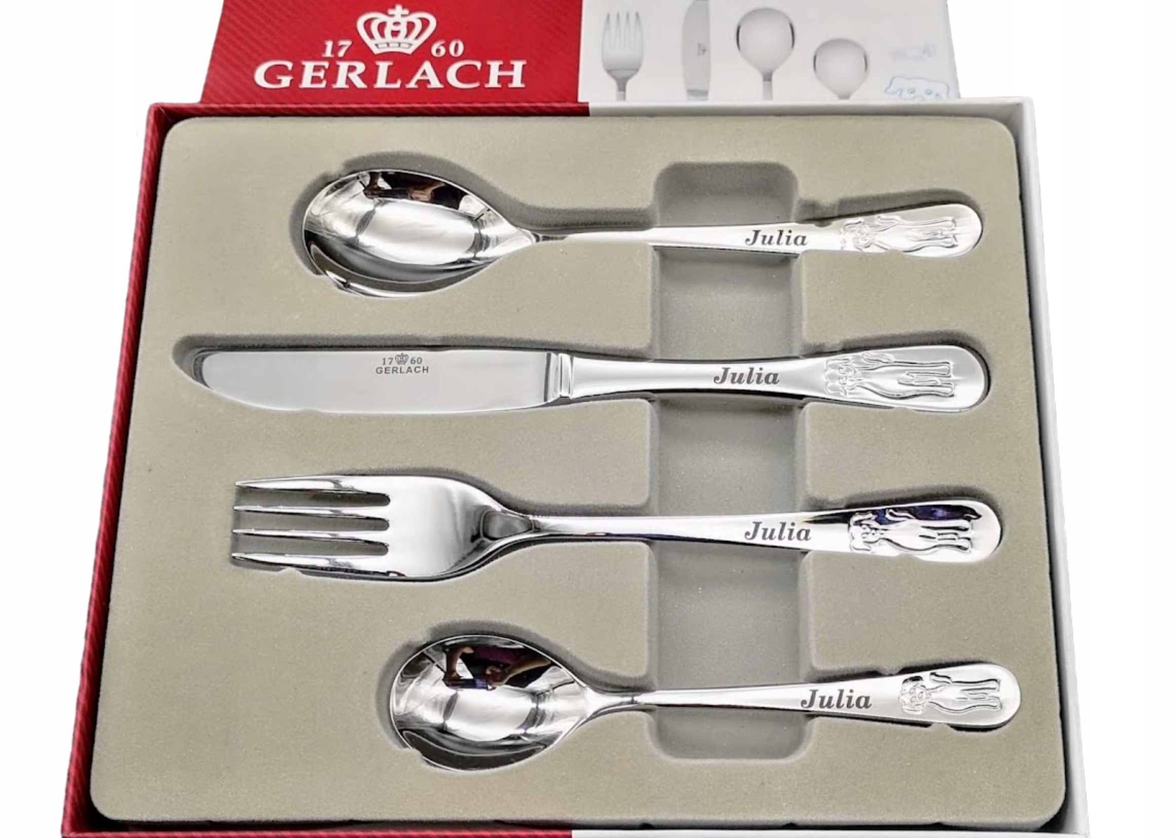 Dětské příbory Gerlach bonton Grawer pes kočka