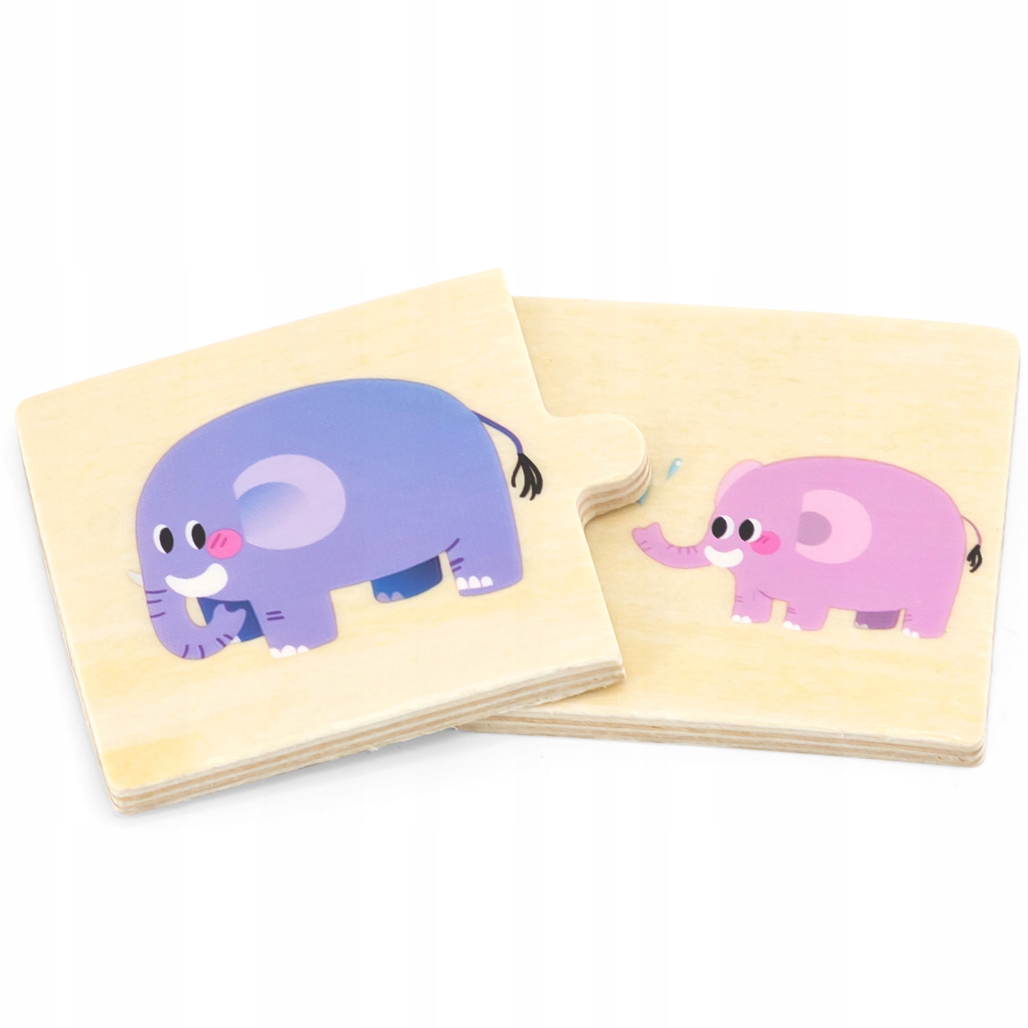 VIGA DREWNIANE PUZZLE KAFELKI UKŁADANKA DOPASUJ ZWIERZĄTKA MAMA I DZIECKO Płeć chłopcy dziewczynki