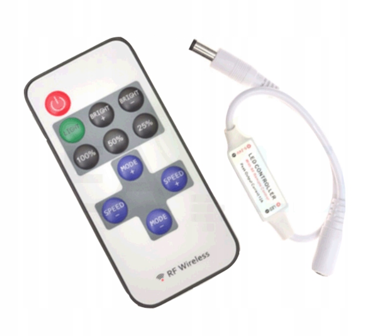 

Ściemniacz Led mono mini Rf DC 12V 6A pilot