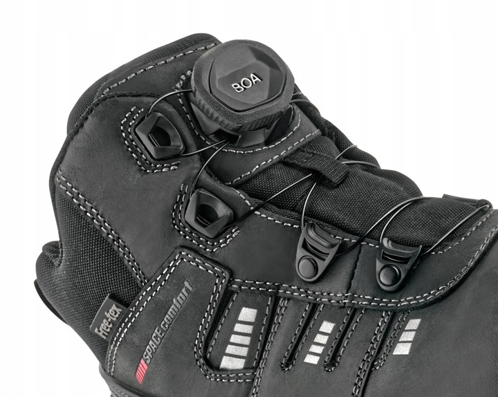 WODOODPORNE WYGODNE BUTY ROBOCZE MĘSKIE VM FOOTWEAR BUFFALO S3 WIĄZANIE BOA Kolor czarny