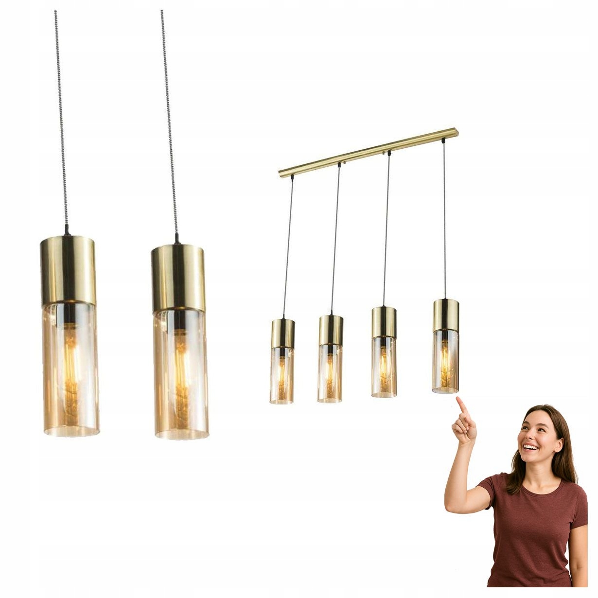 Závesná lampa Annika 21000-4HM Globo