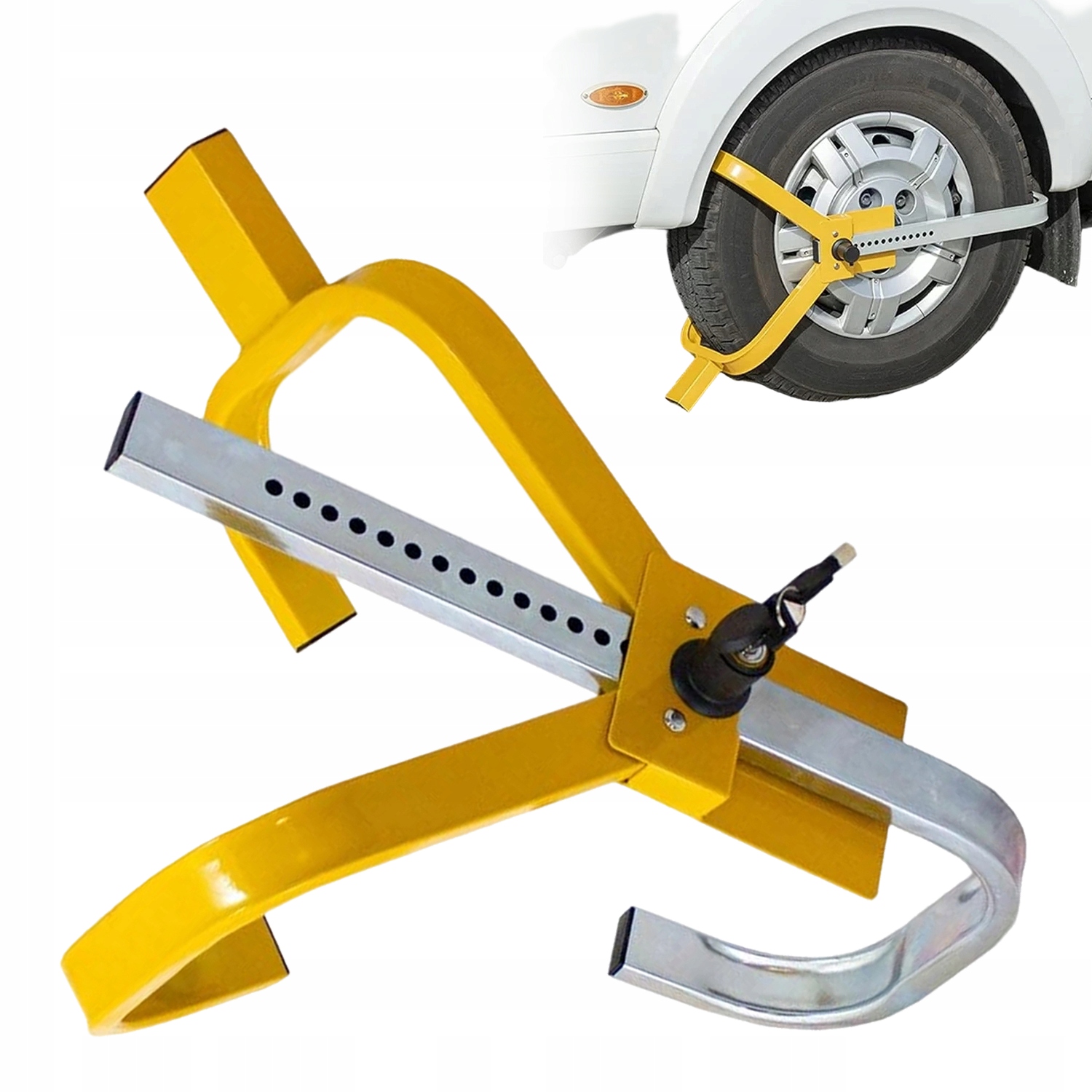 Zámek Na Kolo Automobilu Motorky, Regulovatelné Zabezpečení Auta