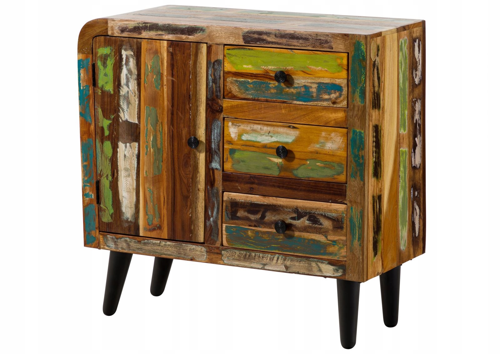 

Komoda Drewniana Vintage z odzysku Retro Sixties