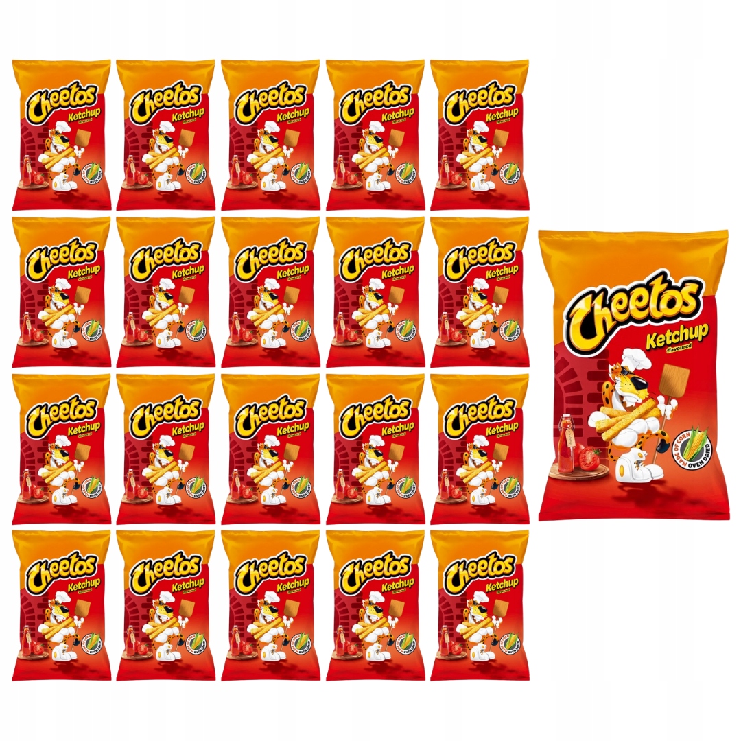 Levně Cheetos Kukuřičné křupky s kečupovou příchutí 85 g x 25 kusů
