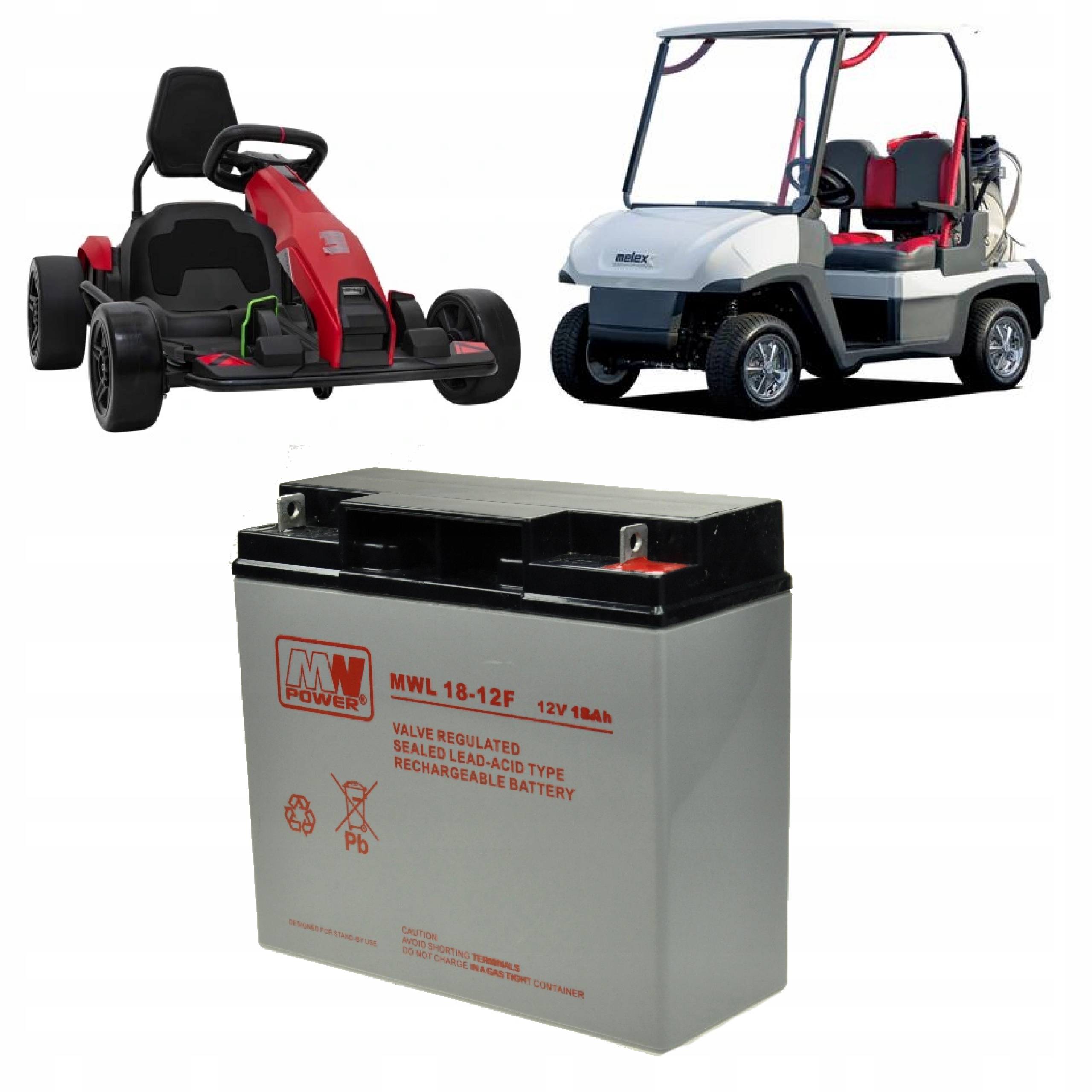 Akumulátor Mw Power 12V 18Ah Mwl 18-12F Pro Motokáry