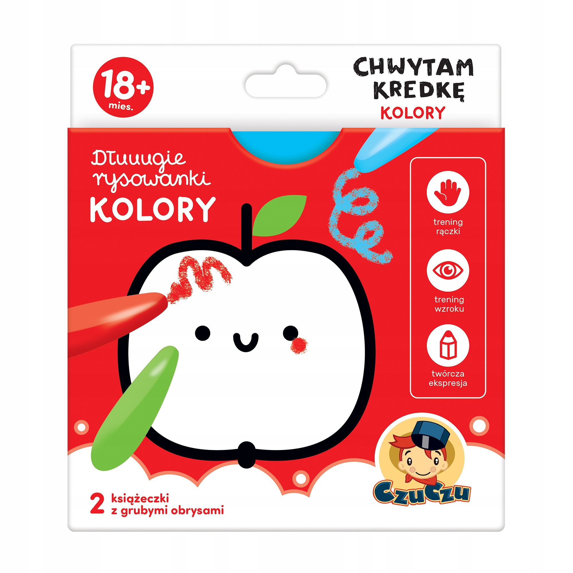 

CzuCzu Chwytam kredkę kolorowanka 18 m+