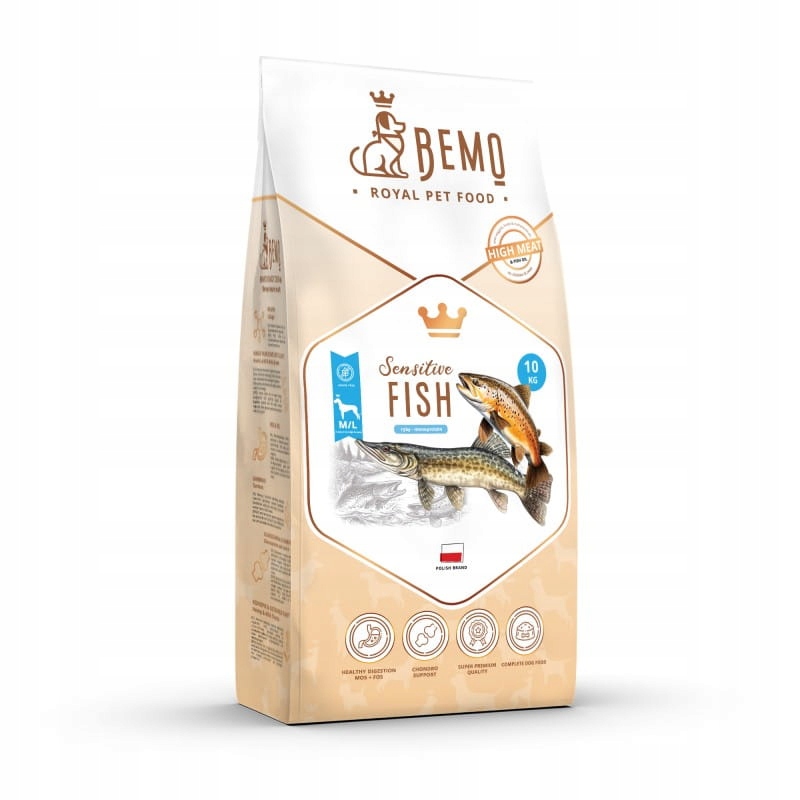 Levně Suché krmivo Bemo Sensitive Ryba středních a velkých plemen 10 kg
