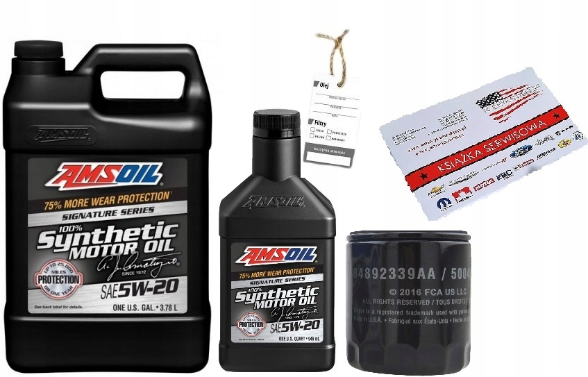 AMSOIL 5W20 + FILTR DODGE CALIBER 1.8 / 2,0 07-12