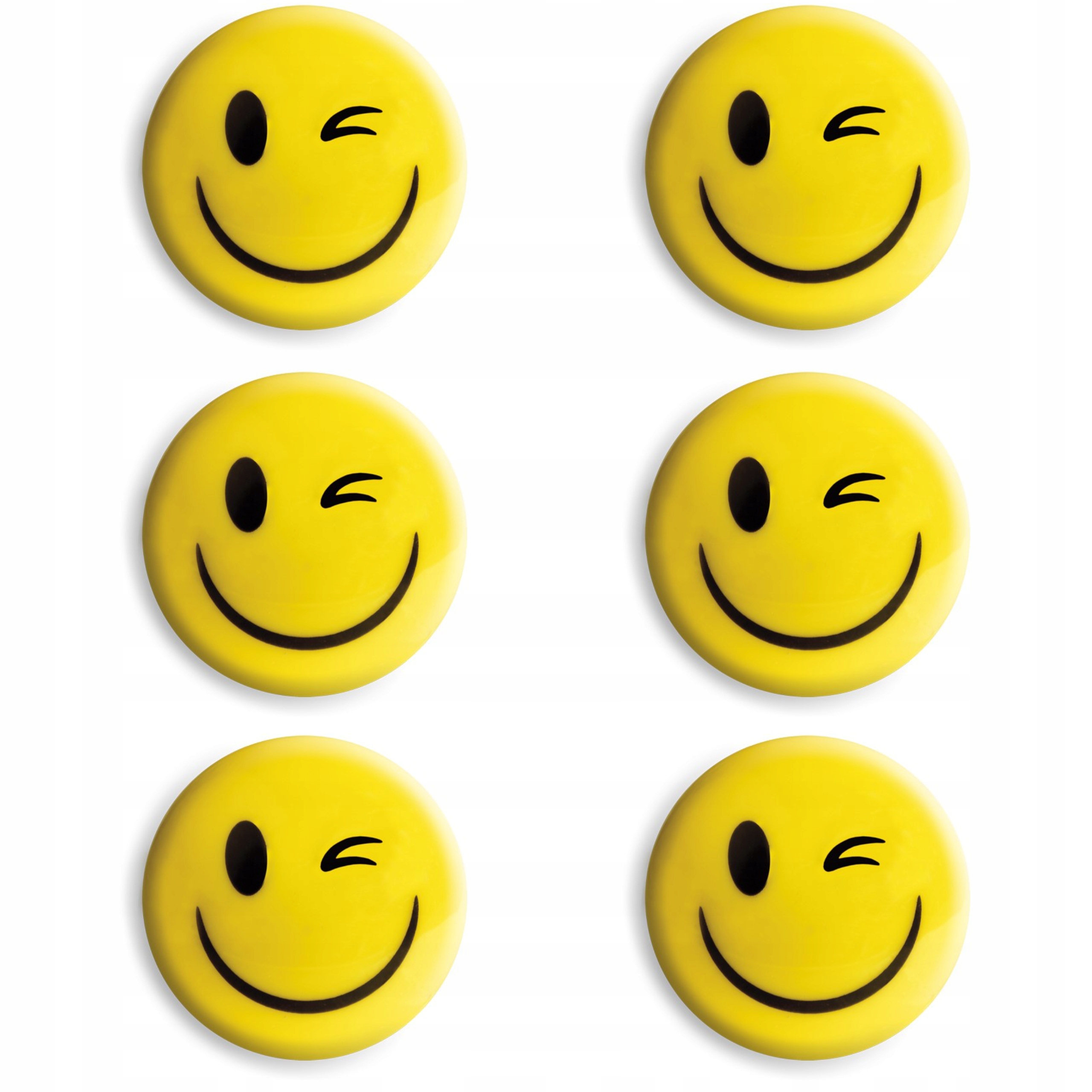 

Magnesy do tablic Tetis żółte uśmiech 30mm 6 szt.