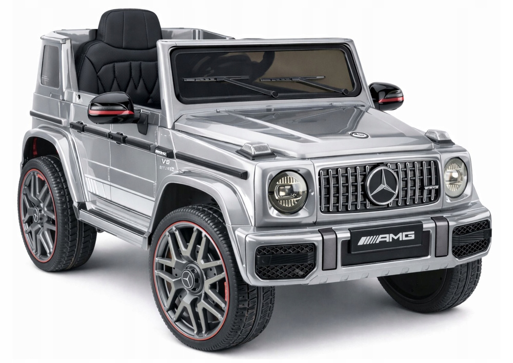 Auto Na Akumulator Mercedes Amg G 63 Srebrny Lakierowany