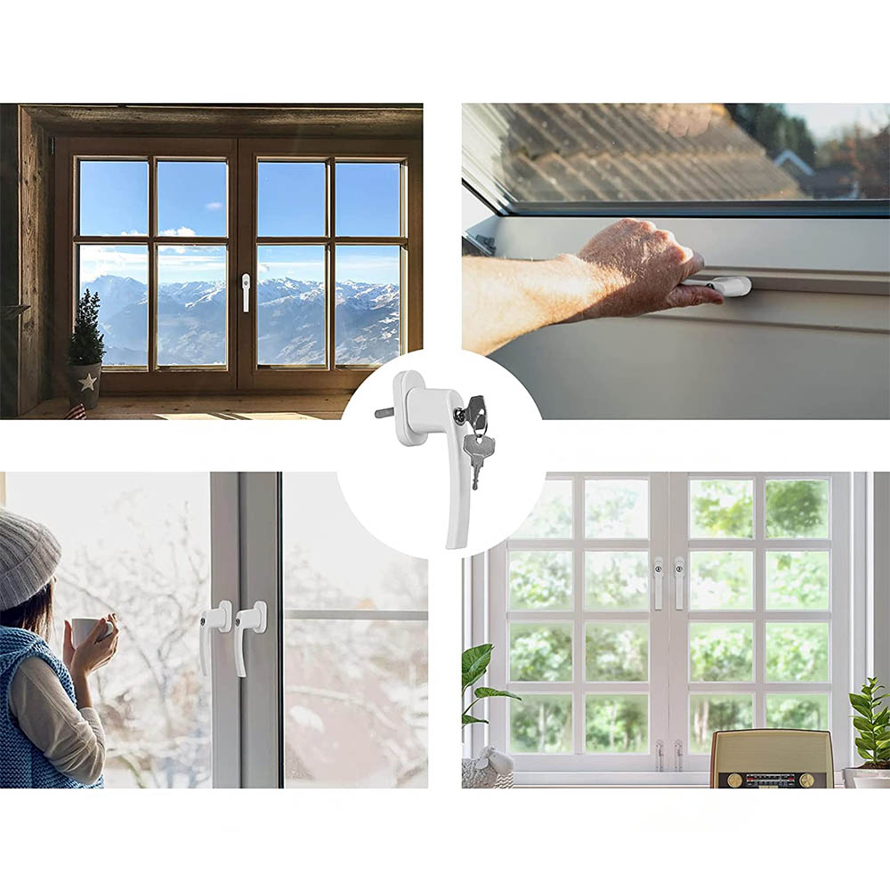 ANTYWŁAMANIOWA ALUMINIOWA KLAMKA DO OKNA OKIENNA Z KLUCZYKIEM ZAMKIEM KLUCZ Marka Raltek