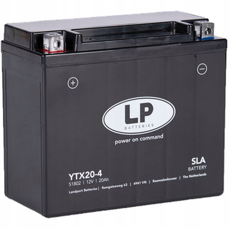 Landport Batéria YTX20-4 (ms LTX20-4) (YB18A/YTX20-BS) 12V 20AH (175X87X