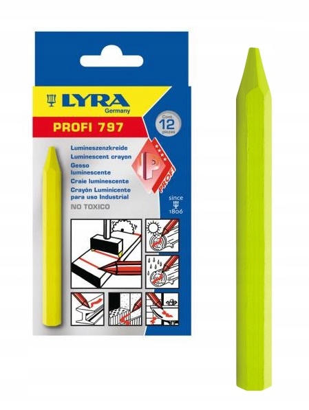 

Kreda fluorescencyjna Lyra do znakowania żółta