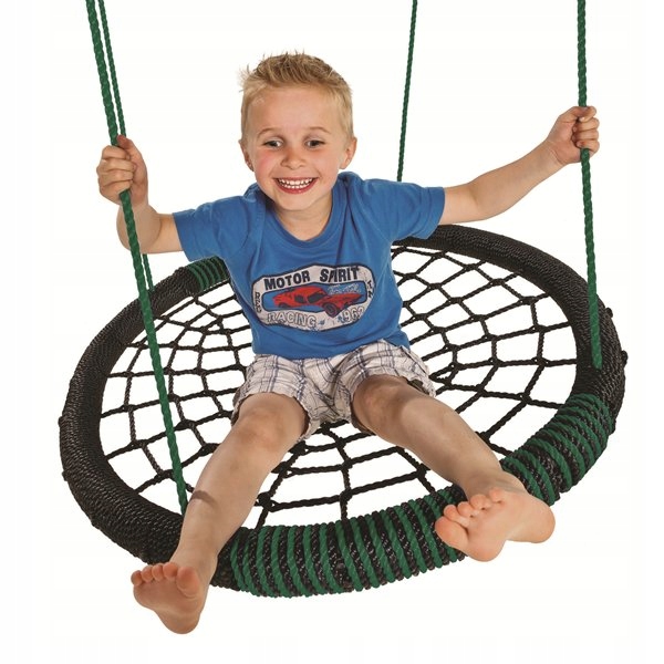 Huśtawka BOCIANIE GNIAZDO OWAL plecione pająk