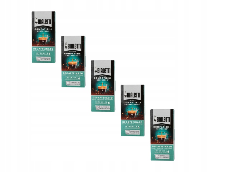 Kapsułki Bialetti Decaffeinato do ekspresu Nespresso 5szt.