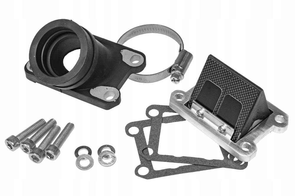 Membránový ventil s nátrubkom Italkit Carbon, 28 mm 35 mm, Minarelli Am