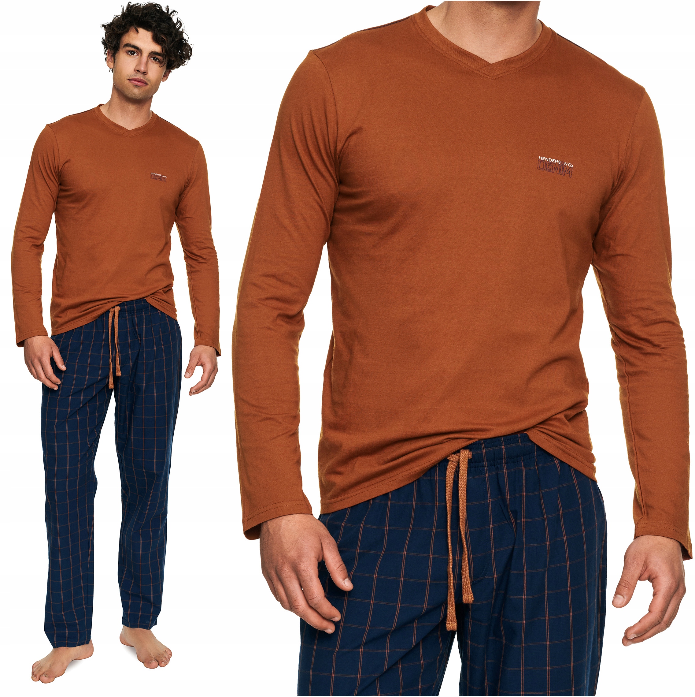 

Piżama Męska Henderson Torn Bawełniana XXL