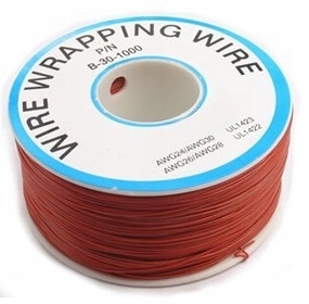 Przewód zasilający KYNAR 0,24 mm czerwony 10 m