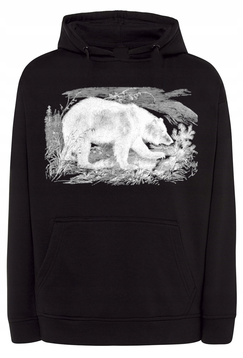 Pánská mikina s potiskem zvíře Medvěd r.XXL