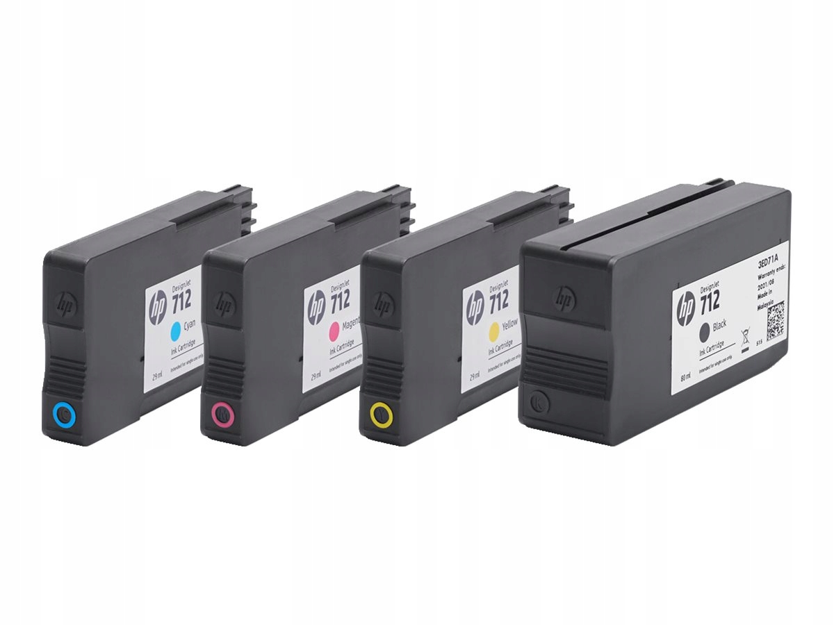 Hp Tinte 712 Cyan 27ml DesignJet T210 T230 T250 T630 T650