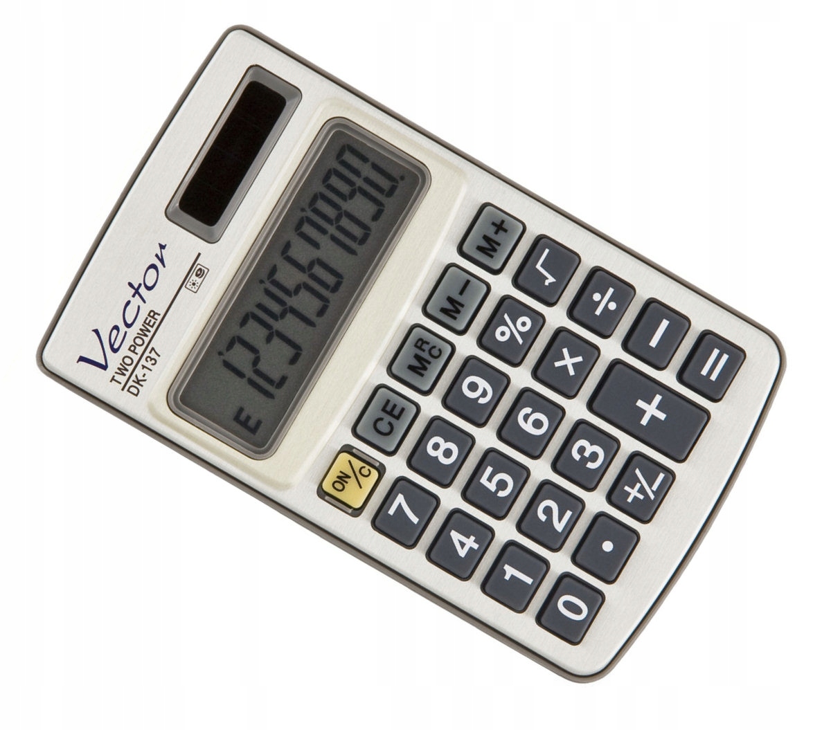 MAŁY CZYTELNY KALKULATOR PODRĘCZNY VECTOR DK137 (DK137) • Cena