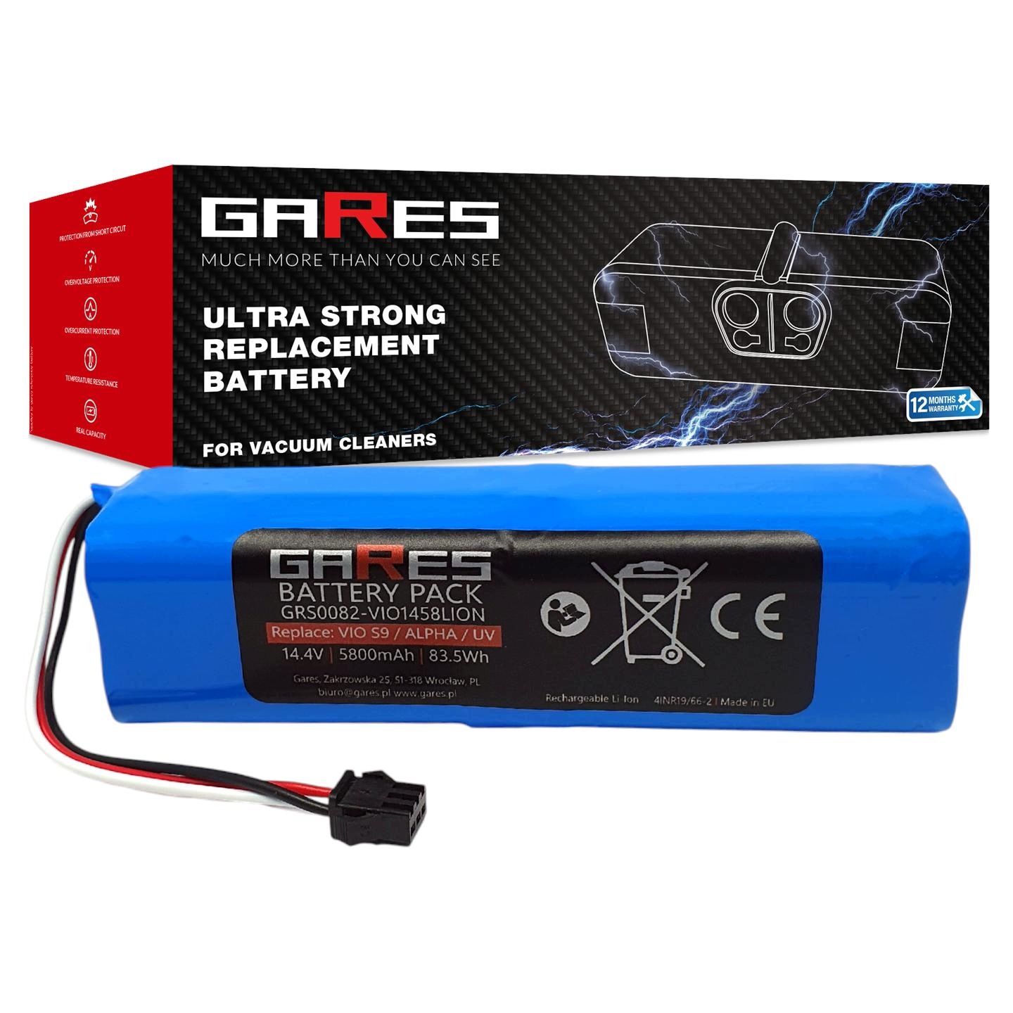 Akumulátor Baterie Gares pro Welltec R8 T-4S2P-A 14,4V 5,8Ah