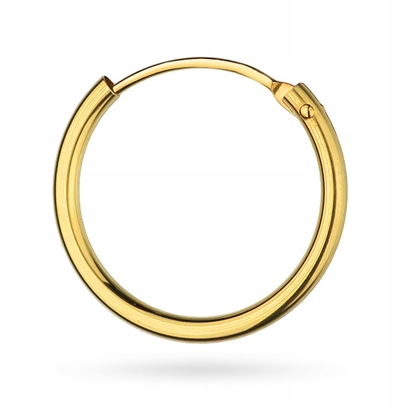 Zlatá Náušnice Kruh pr 585 Rty Obočí Nos Ucho 15mm
