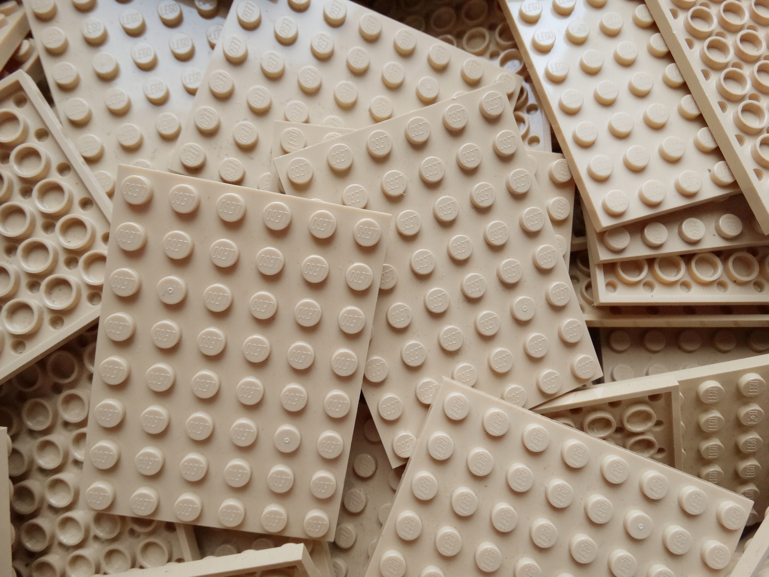 

Lego 3036 plate płytka 6x8 Tan 3 szt Nowe