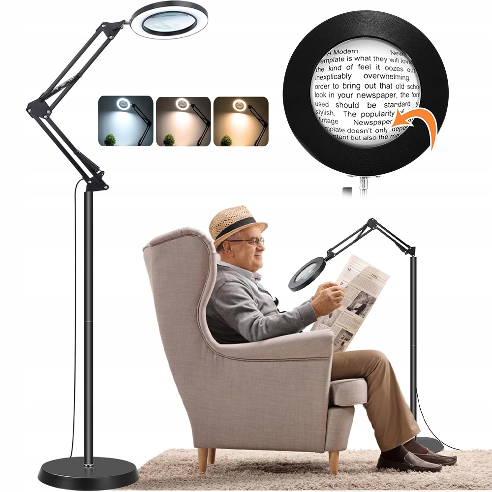 Led Lampa Kosmetická Stolní Zvětšovací Sklo Pro Procedury Líčení Řas