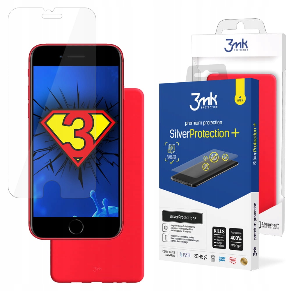 

Folia hydrożelowa + Etui 3mk do iPhone 7 8 Se 2020