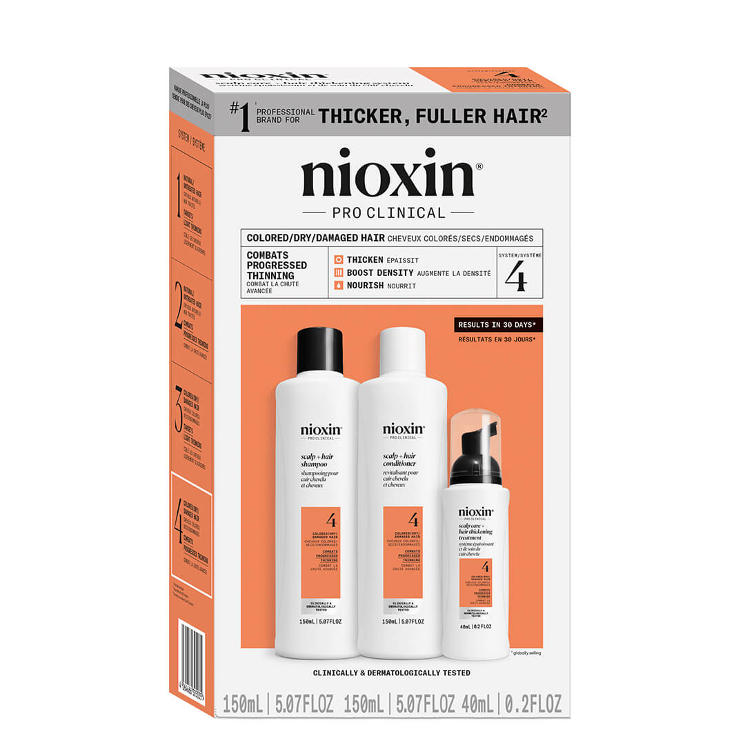 Nioxin System 4 Kit sada pro posílení suchých a vypadávajících barvených vlasů