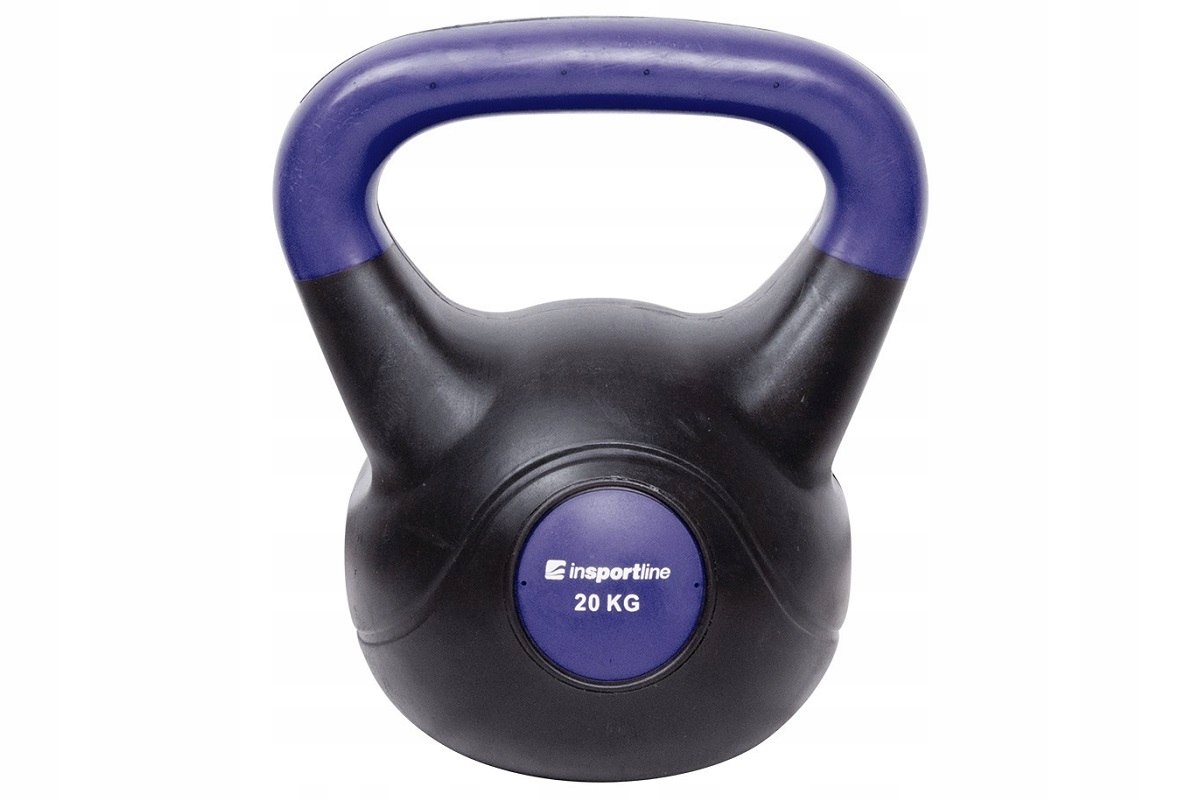 HANTLA KETTLEBELL BITUMICZNA DARK 20KG INSPORTLINE