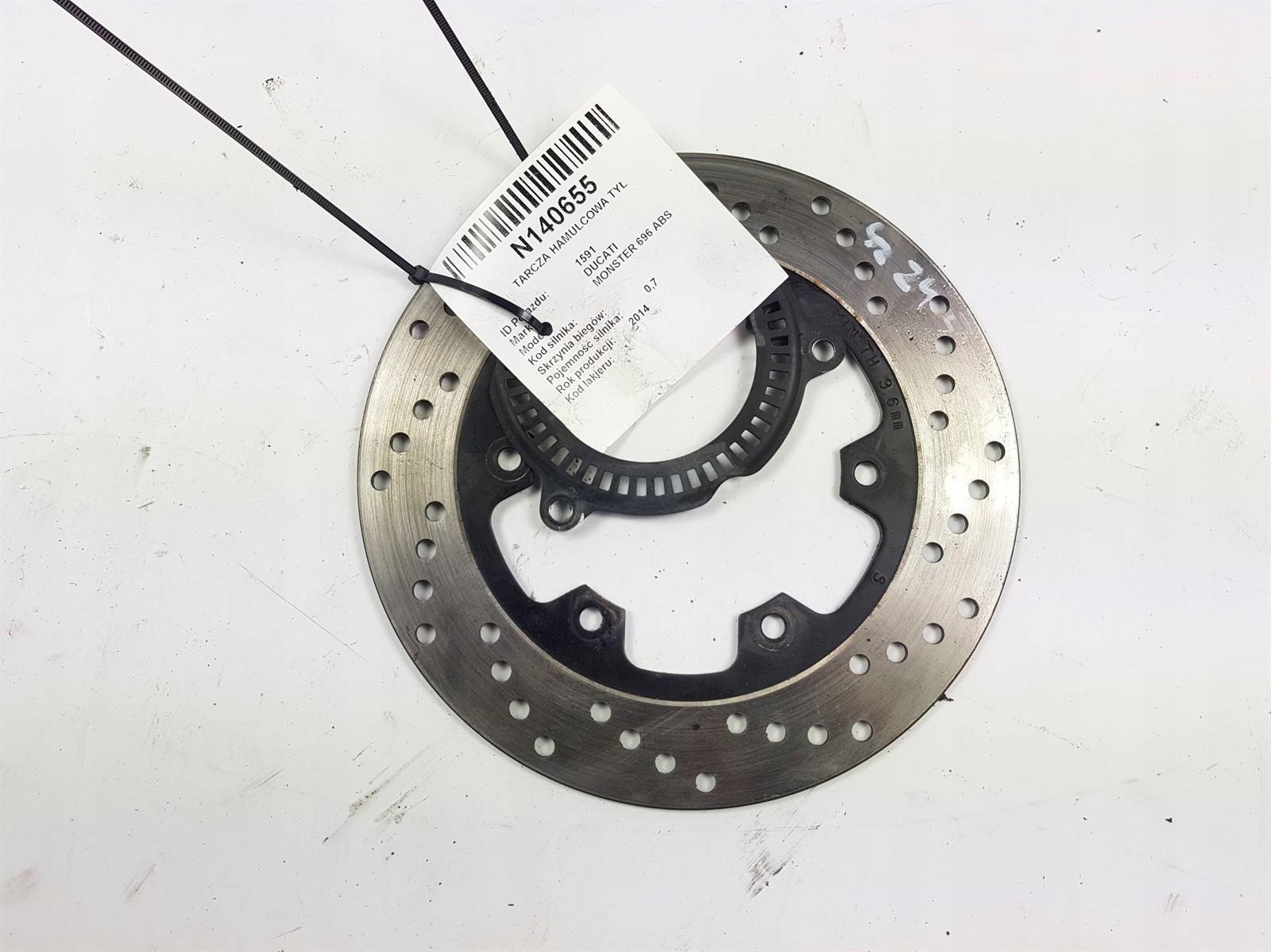 TARCZA HAMULCOWA TYL DUCATI MONSTER 696 ABS