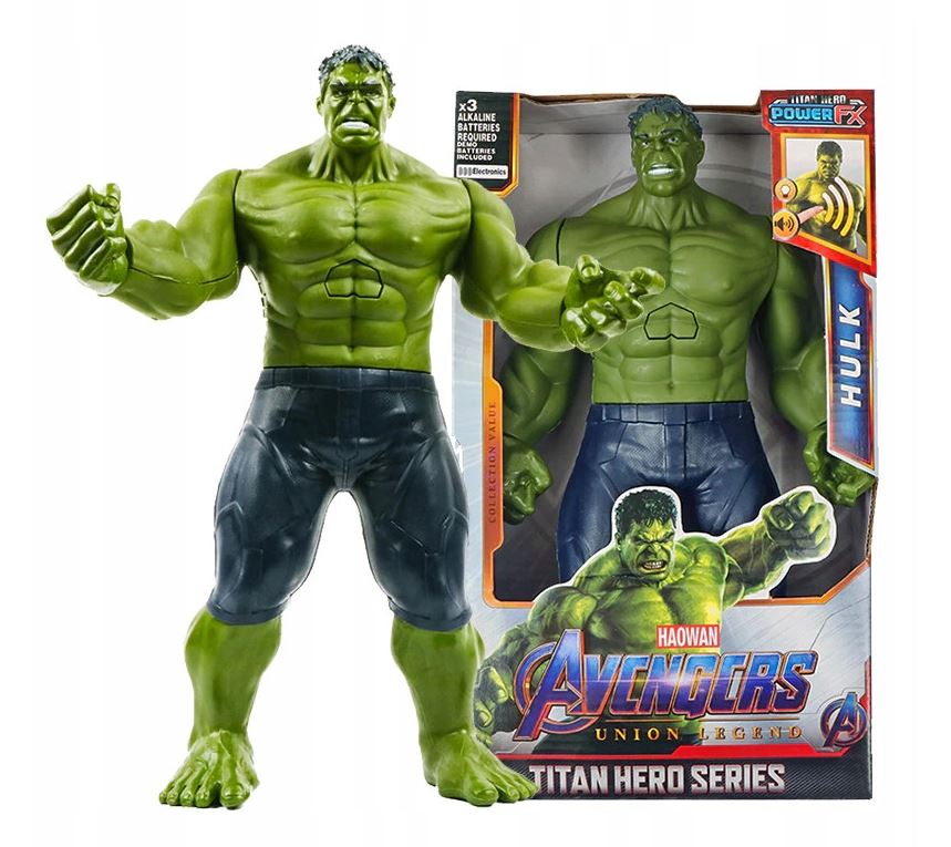 

Hulk 30CM Duża Figurka Avengers Dźwięk Led Endgame