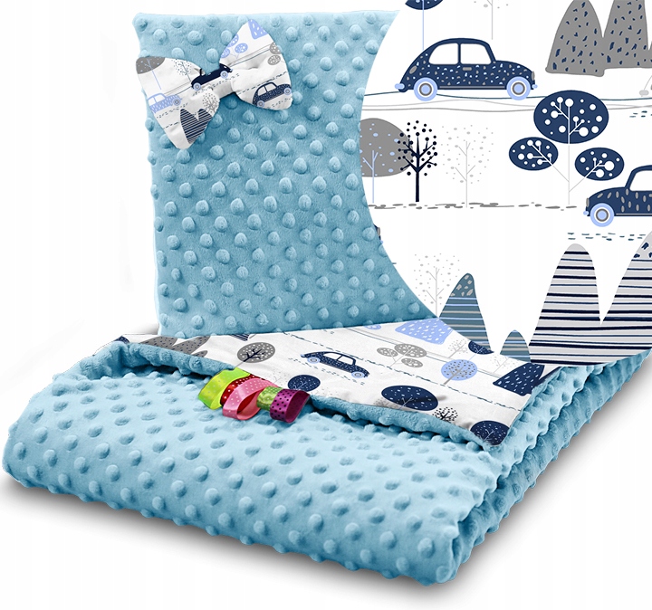 

Babymam Komplet Do Wózka Minky Kocyk Poduszka