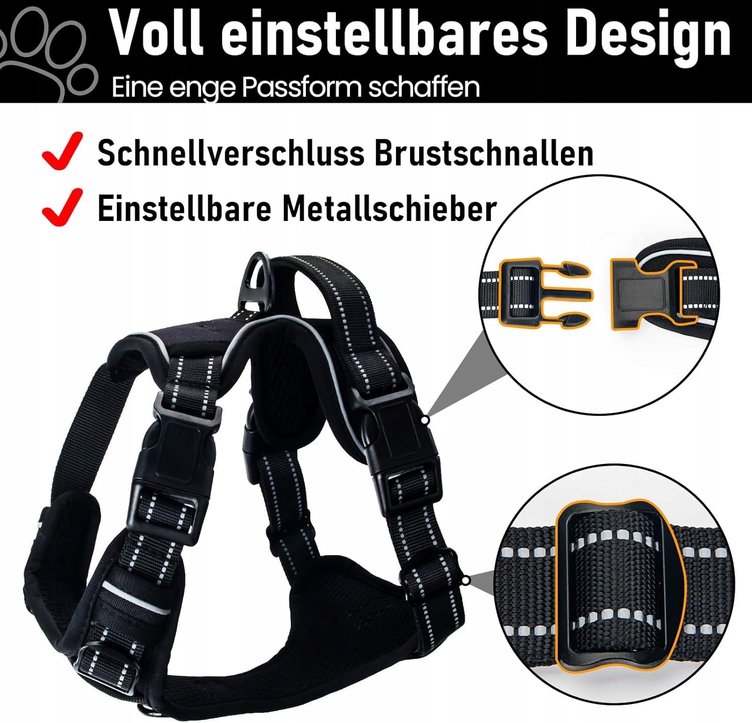 Levně Postroj pro střední psy Uvtqssp L