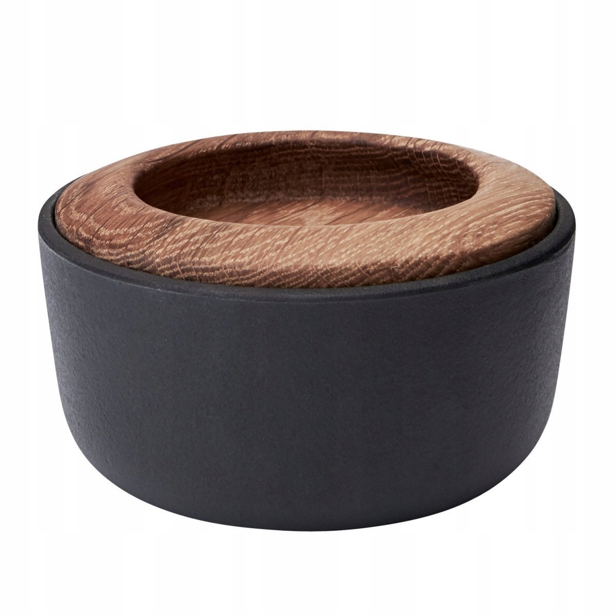 Morso Kit Solnica – liatinová nádoba na soľ s dubovým vekom