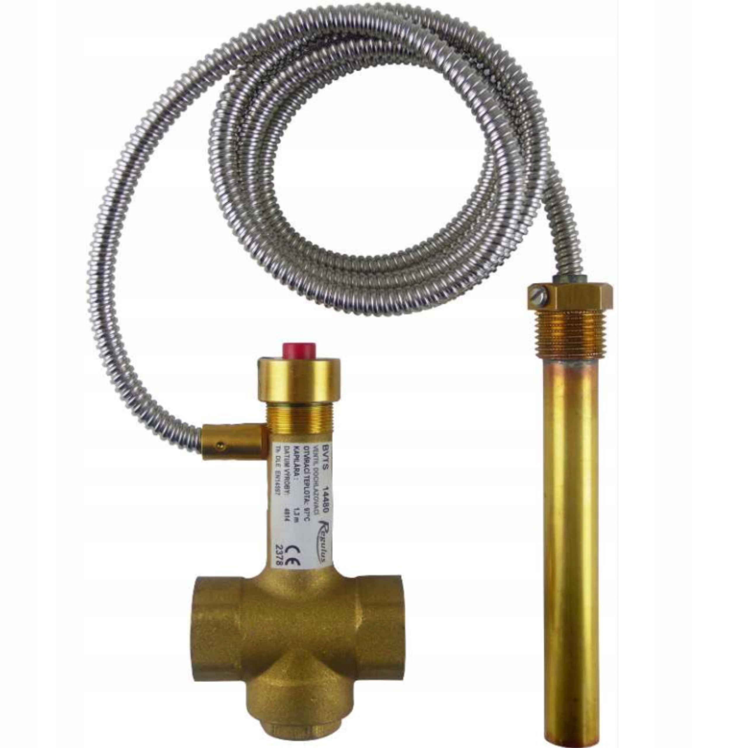 Termostatický Chladiaci Ventil Pre Kotol Regulus Bvts 95°C Mosadzný