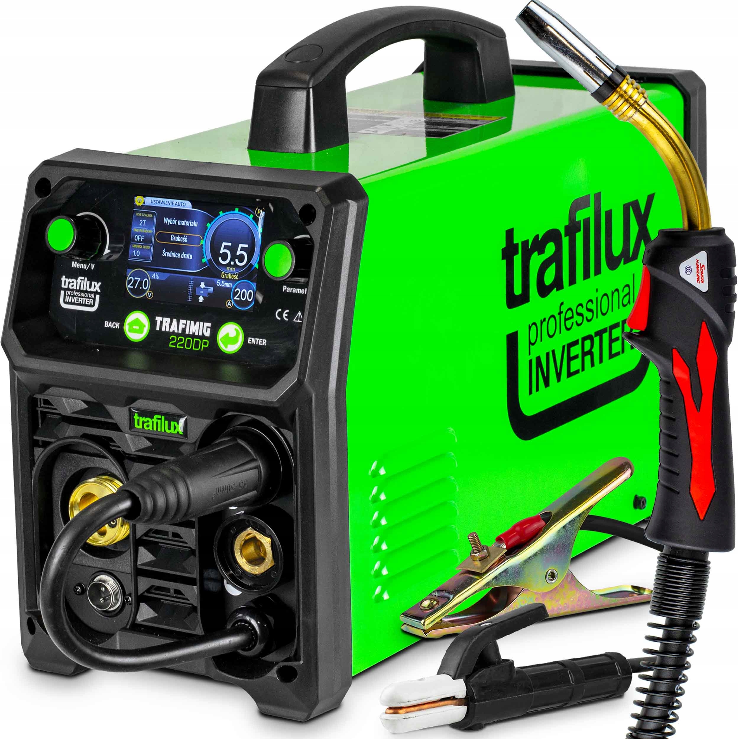 Migomat Spawarka Mig Mag Trafilux Trafimig 220 Dual Puls synergia 230V Mma