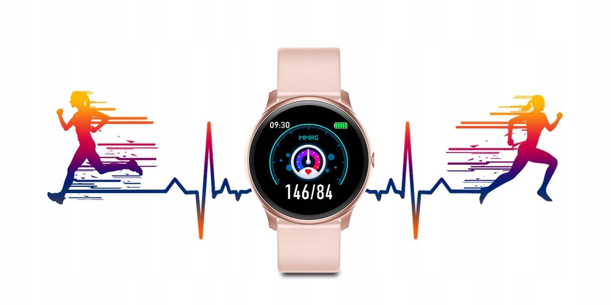 SMARTWATCH DAMSKI ZEGAREK G. ROSSI +GRAWER POLSKIE MENU CIŚNIENIE SMS Wodoszczelność tak