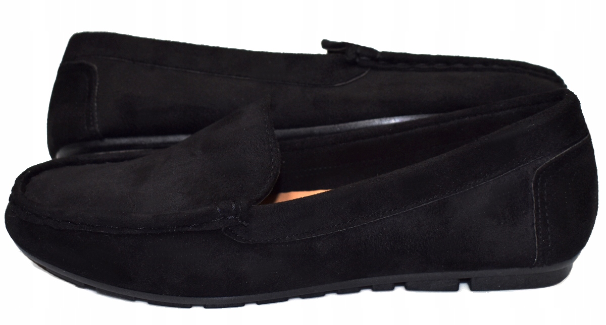 FOOTWEAR Czarne PÓŁBUTY Mokasyny Wizytowe (36-37-38-39-41) 25,5 cm - 40 Rozmiar (new) 40