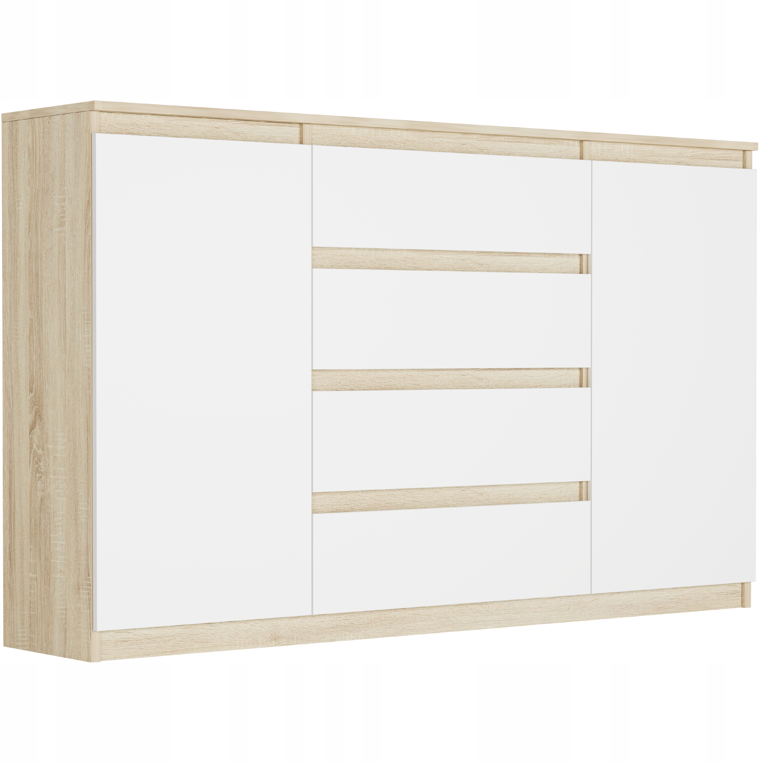 Komoda 160 Skříňka 4 Š. 3 Police R-160-S4 Sonoma MIX