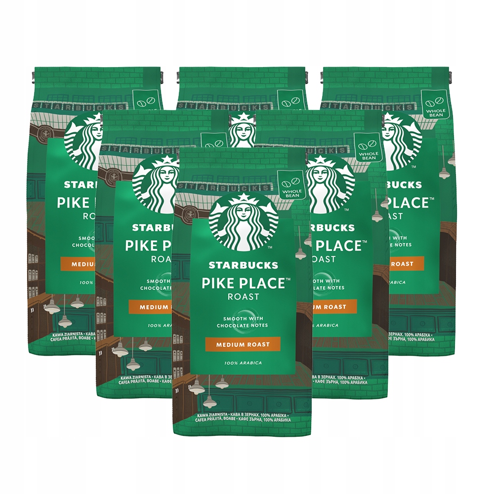 Starbucks Pike Place Medium Roast ziarnista 6x200g