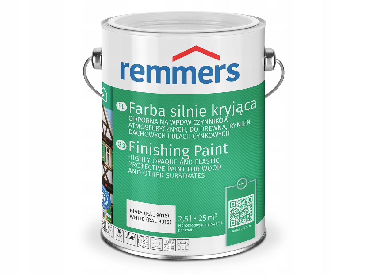 Remmers Deckfarbe farba silnie kryjąca 2,5 Biały