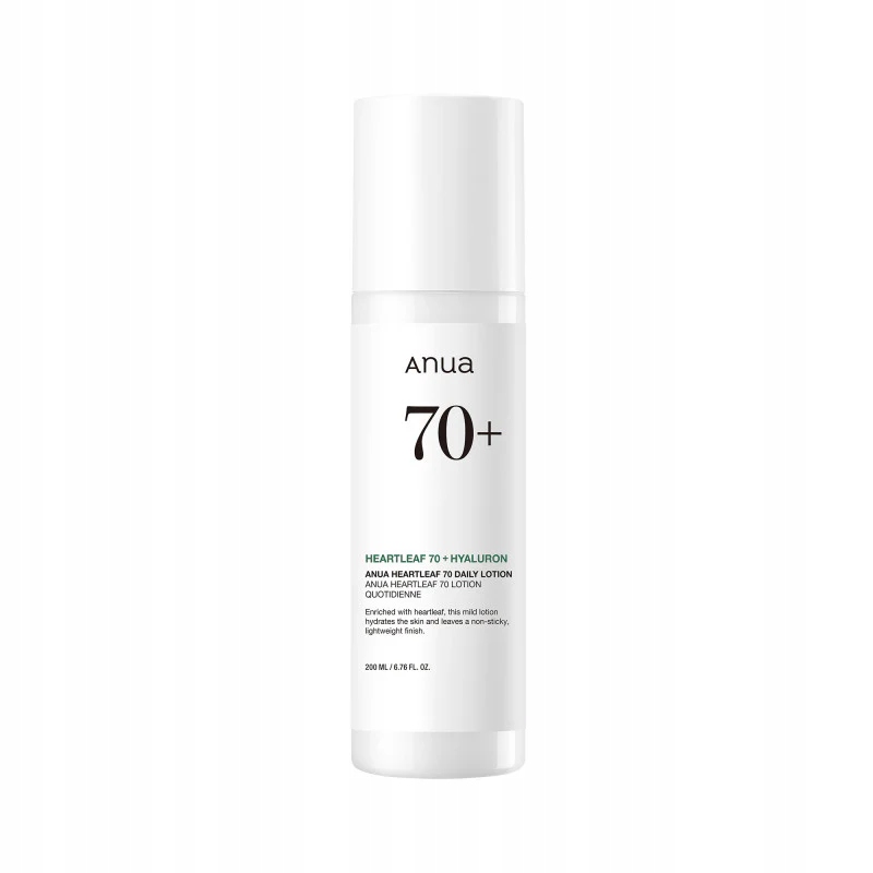 Anua Heartleaf 70% Daily Lotion Zklidňující a hydratační emulze na obličej 200 Ml