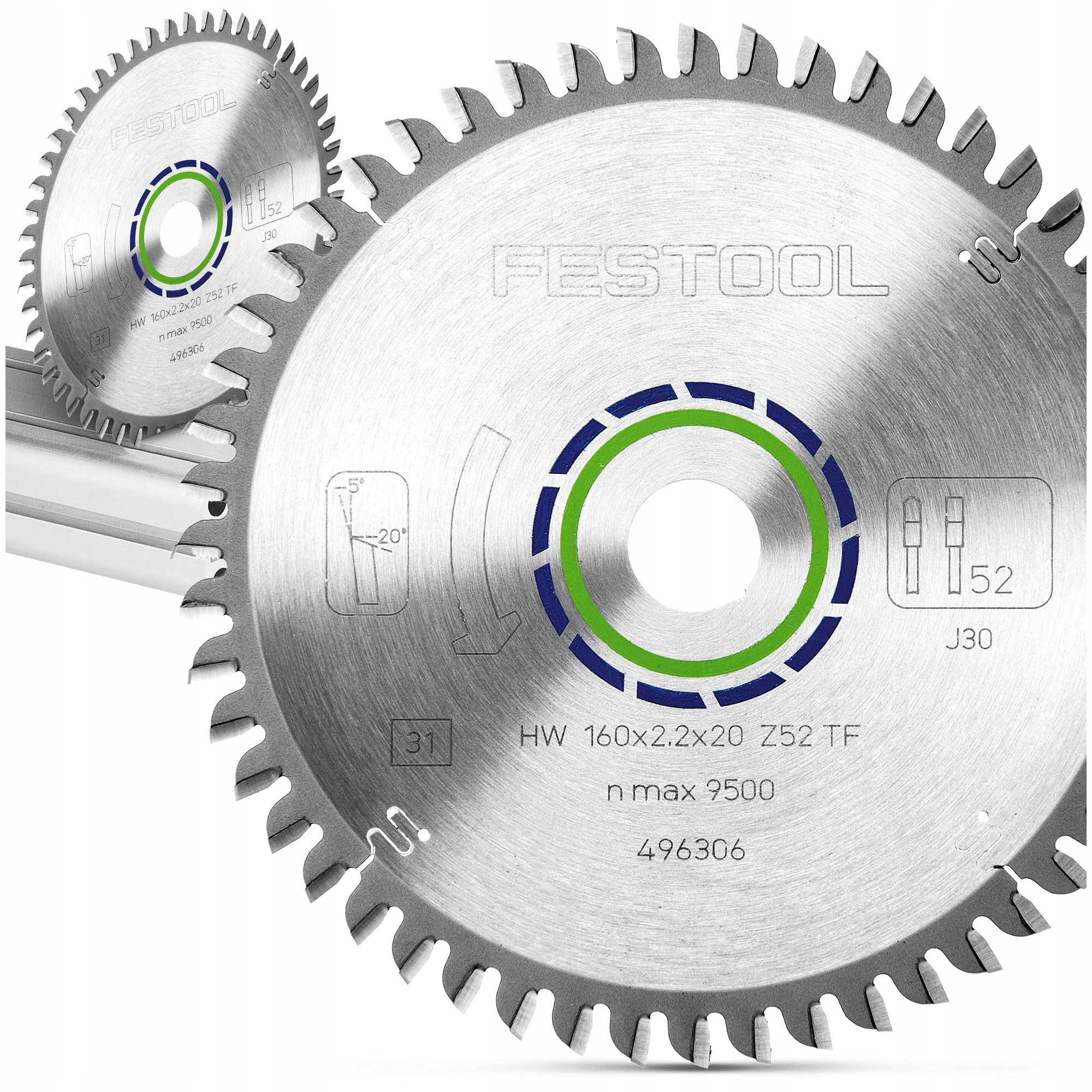 Aluminiový Kotouč Festool Kotoučová pila pro ponorné pily Hw 160x1,8x20 F/FA52