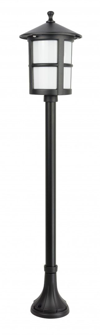 Klasický záhradný osvetľovací stĺpik 101 cm čierny IP23 Su-ma