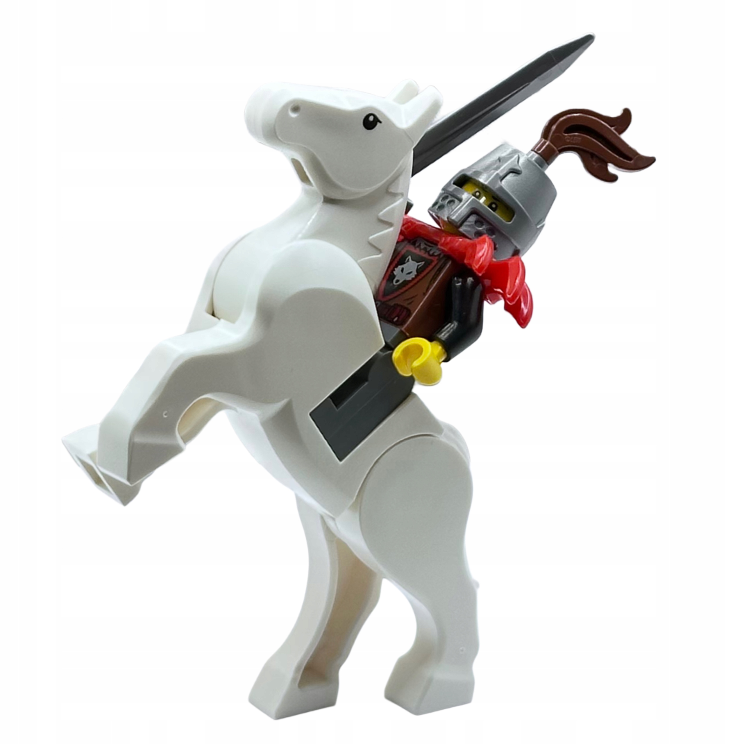 Lego figurka na koni inspirovaná seriálem Hra o trůny Wolfpack rod Stark